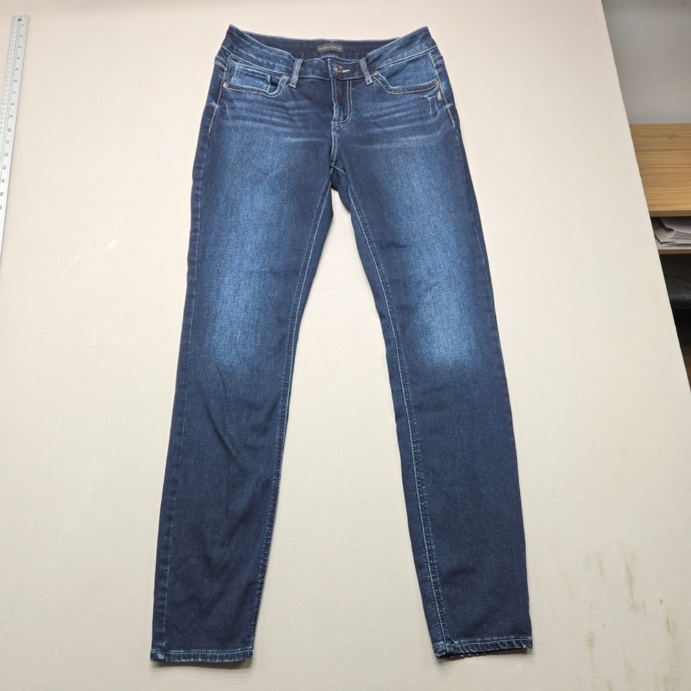 Silver Jeans Co Suki Skinny Dark Wash Mid Rise Denim Blue Women 29x31